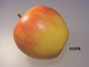 Apfel groß gelb/rot