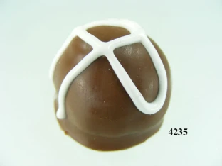 Praline hell verziert (VPE=3 Stück)