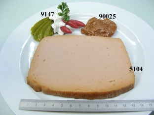 Fleischkäse einfach, groß Lebensmittelattrappe