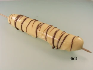 Bananenspieß Milchschokolade verziert