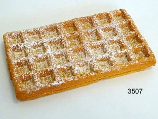 Waffel länglich m. Puderzucker