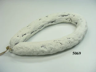 Italien. Salami Ring weiß K43 Lebensmittelattrappe