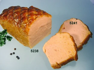 Lebensmittelattrappe Fleischkäse angesch. m. 2 Scheiben