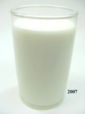 Milch (echtes Glas)