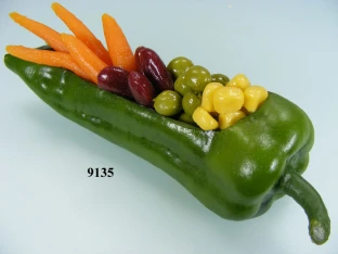 Paprika grün mit Gemüse