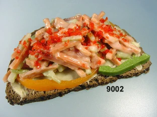 Fleischsalat-Brot