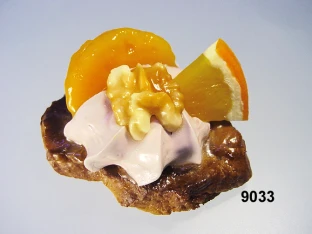 Medaillon glas. m. Mandarine