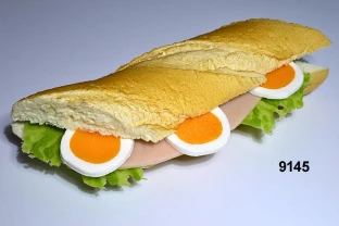 Baguette klein mit Schinken