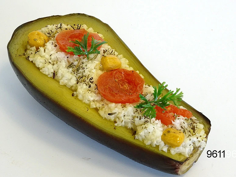 Produkt - gefüllte Aubergine Lebensmittelattrappe