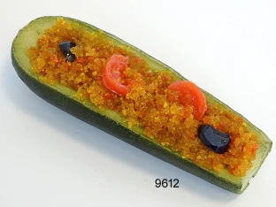 gefüllte Zucchini Lebensmittelattrappe