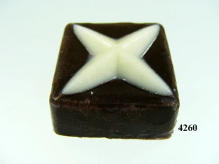 Praline dunkel verziert (VPE=3 Stück)